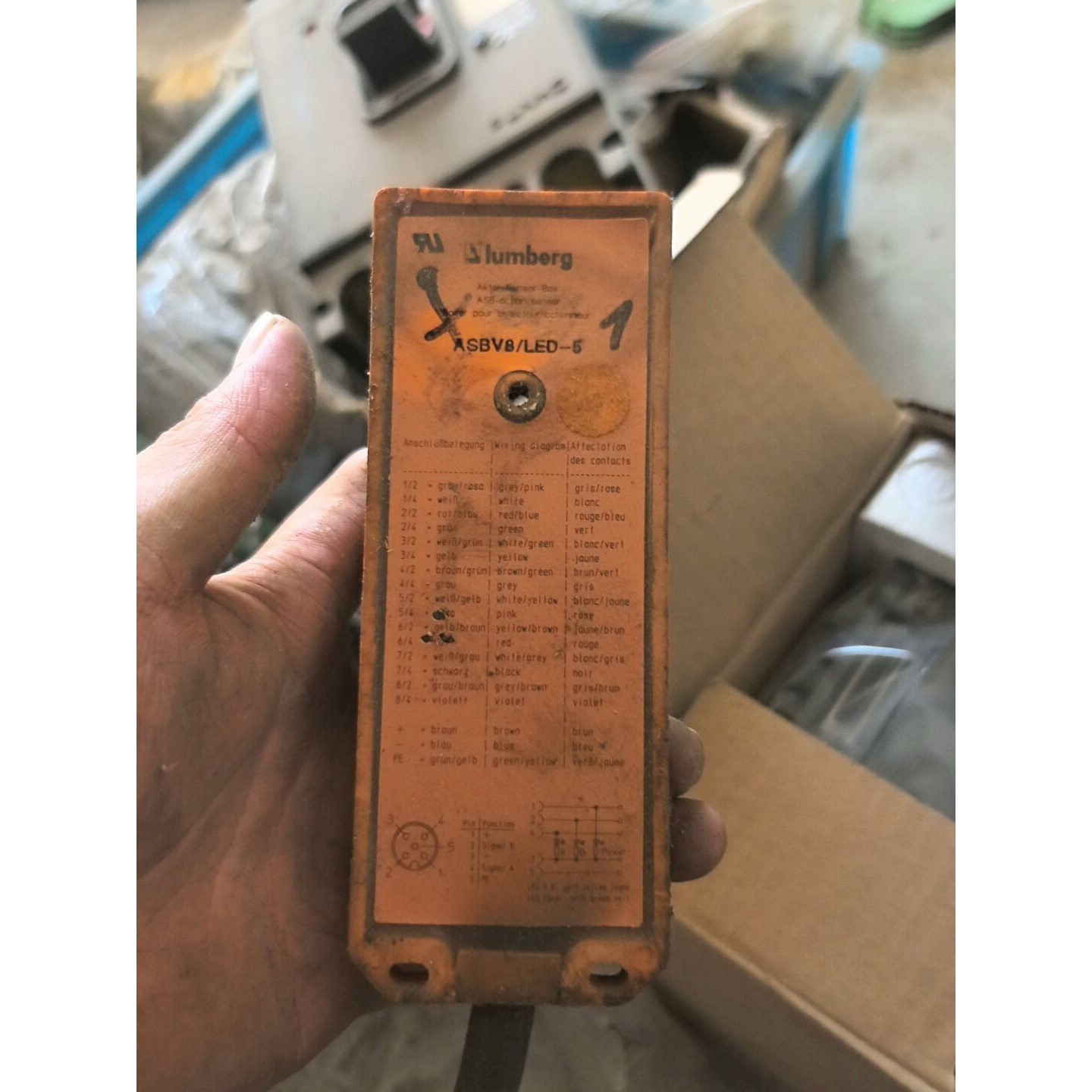 拆机德国隆堡Lumberg分线盒总线模块ASBSV8/LED