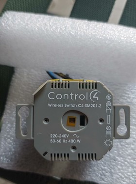 Control4无线开关,型号C4-SM201-Z,实物拍摄