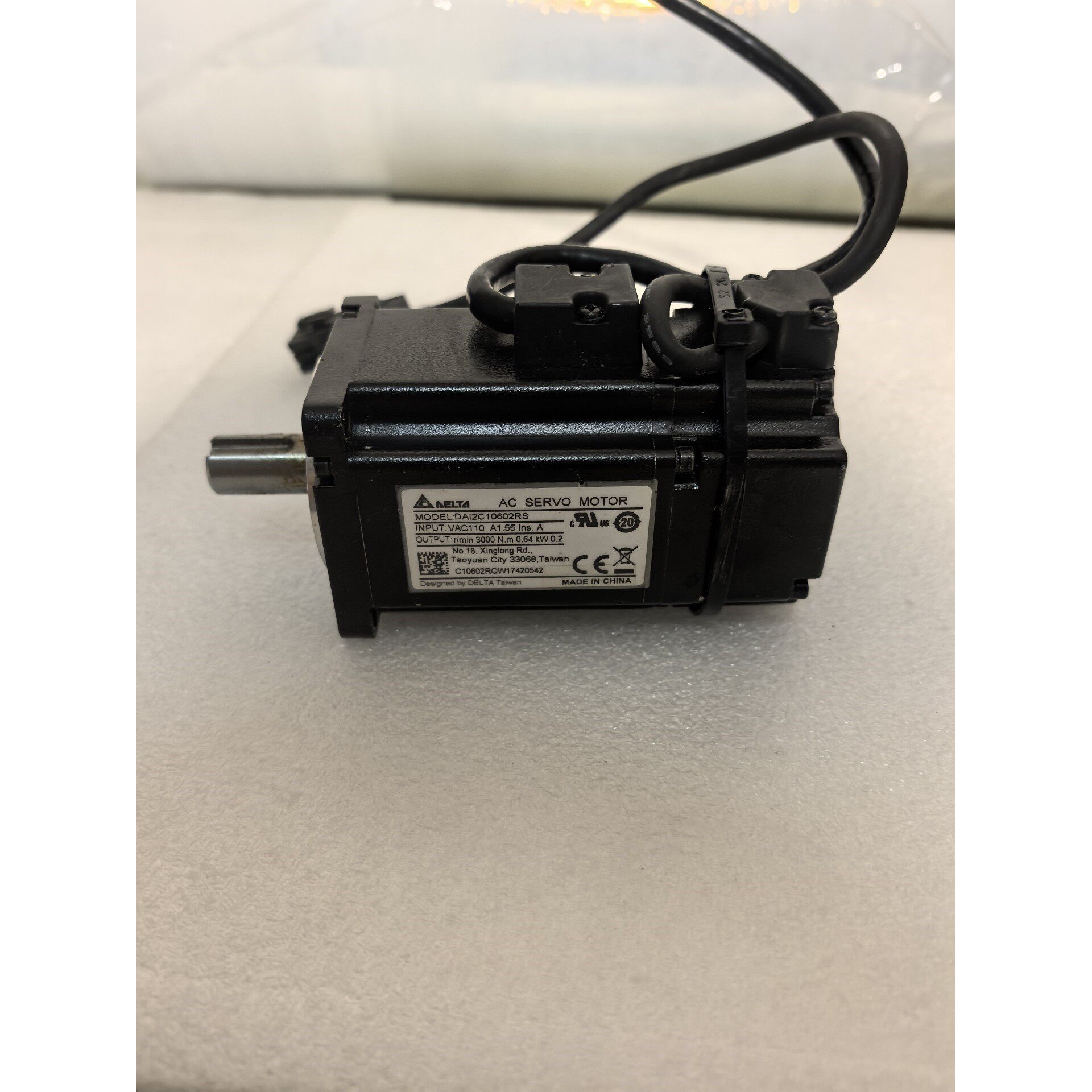 台达伺服电机,DAI2C10602RS,拆机一个,实物拍摄,