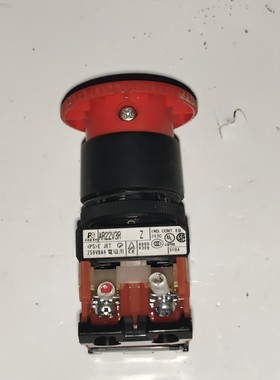 急停按钮开关AR22V3R,红色蘑菇头,22mm安装孔径