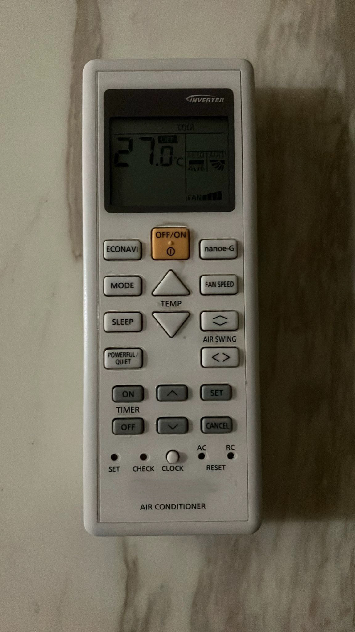 HK適用松下樂聲冷氣空調搖控器 CS-E18TKA 02430 英文冷暖全新