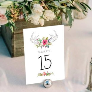 定制年会桌号牌婚宴席位卡婚礼桌卡结婚座位台卡婚礼贺卡年会席卡