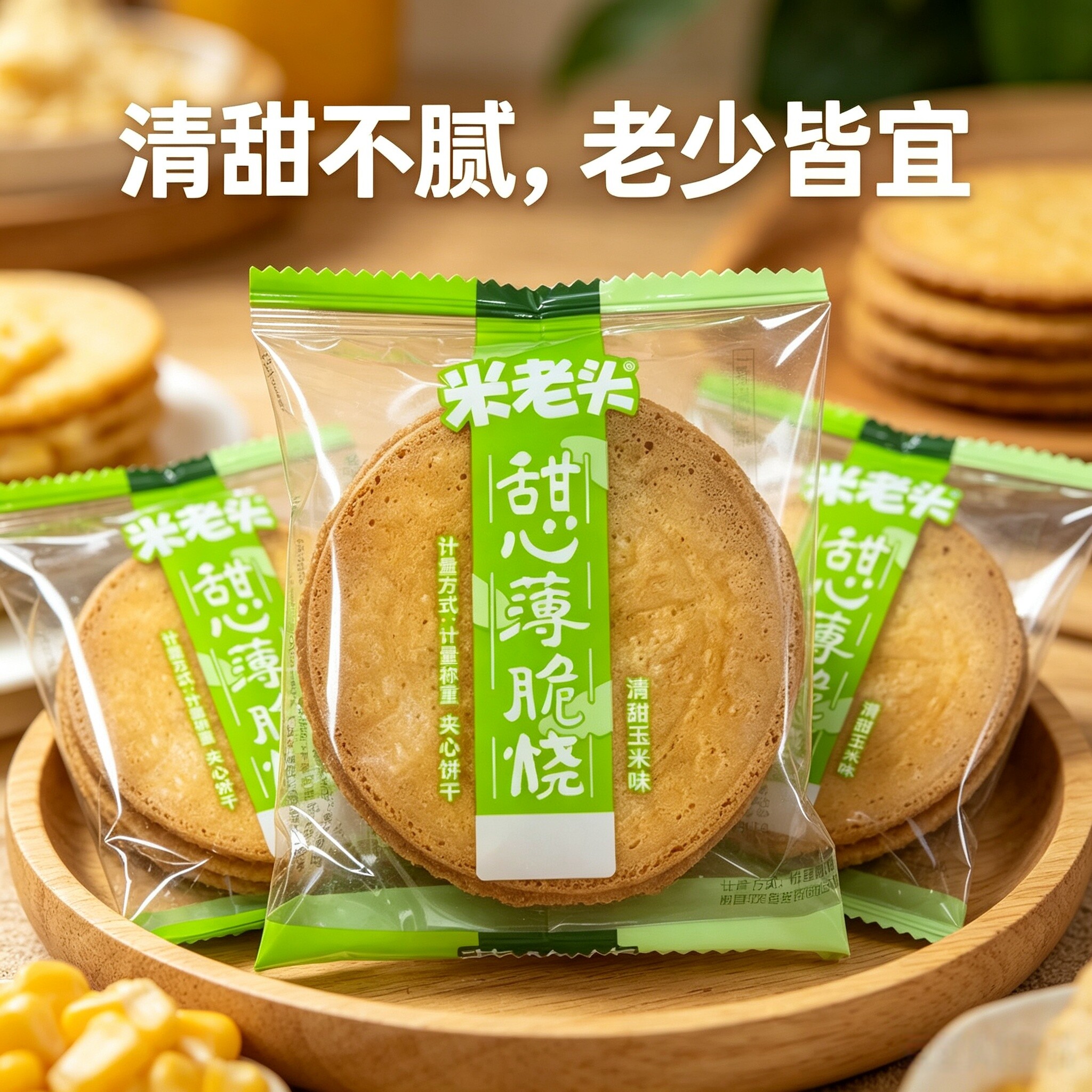 米老头甜心薄脆烧清甜玉米味