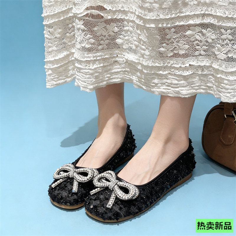 仙女风平底玛丽珍鞋女2026年初春新款潮流百搭配裙子浅口豆豆单鞋,女鞋,浅口单鞋,淘宝优惠券,粉丝福利购,淘宝优惠卷