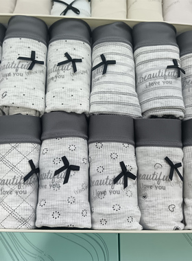 6条装伊内65361女内裤50支莫代尔波点7A底档石墨烯裤头65362