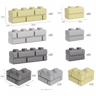 98283积木1x2墙砖兼容乐高小颗粒城墙高砖MOC拼搭零件拼装散件