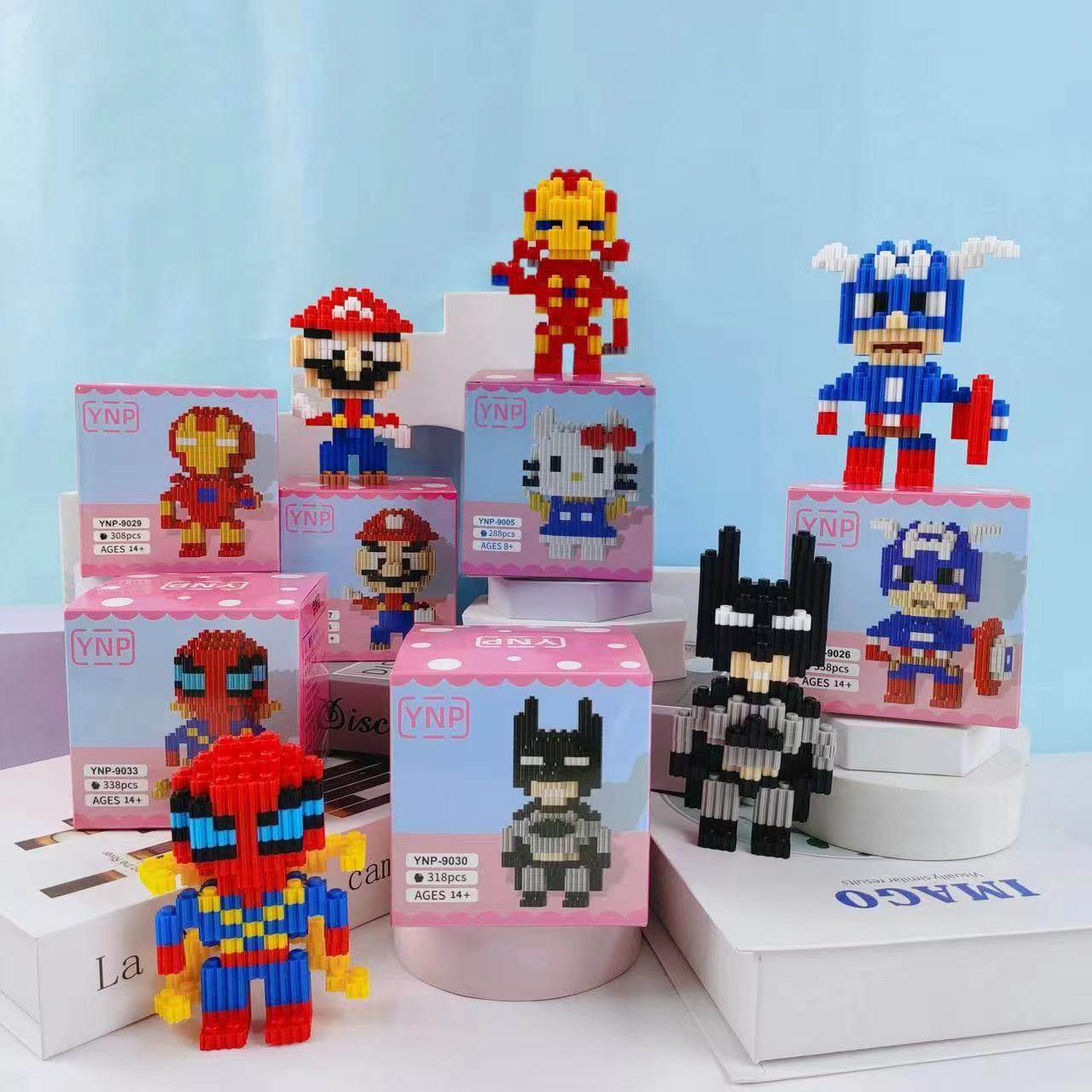 小盒积木小颗粒立体拼装公仔儿童益智玩具卡通串联拼图工厂现货,玩具/童车/益智/积木/模型,普通塑料积木,淘宝优惠券,粉丝福利购,淘宝优惠卷