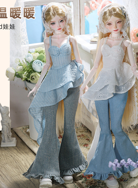 正版四分bjd娃娃温温暖暖法式复古风少女球形关节sd玩偶春款全套
