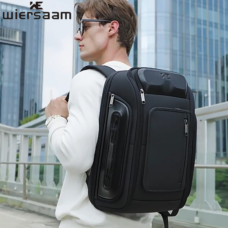 潮牌男士双肩包高档商务通勤电脑背包青年短途差旅行包大学生书包