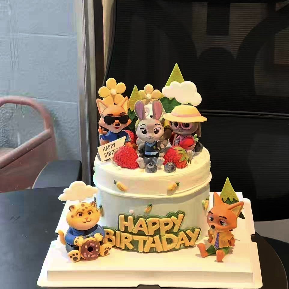 网红疯狂动物城蛋糕装饰摆件朱迪警告兔子男孩女孩生日烘焙装扮,节庆用品/礼品,节日装扮用品,淘宝优惠券,粉丝福利购,淘宝优惠卷