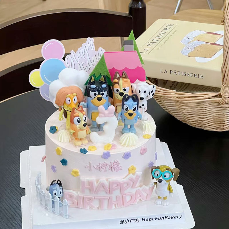 儿童生日小狗布鲁依公仔蛋糕装饰摆件卡通小房子椰树烘焙装扮插件,节庆用品/礼品,节日装扮用品,淘宝优惠券,粉丝福利购,淘宝优惠卷