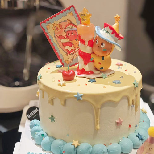 网红同款星星人装饰摆件卡通可爱许愿宝宝儿童公仔装扮插件