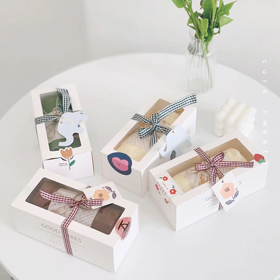 毛巾卷抽屉包装纸盒透明开窗