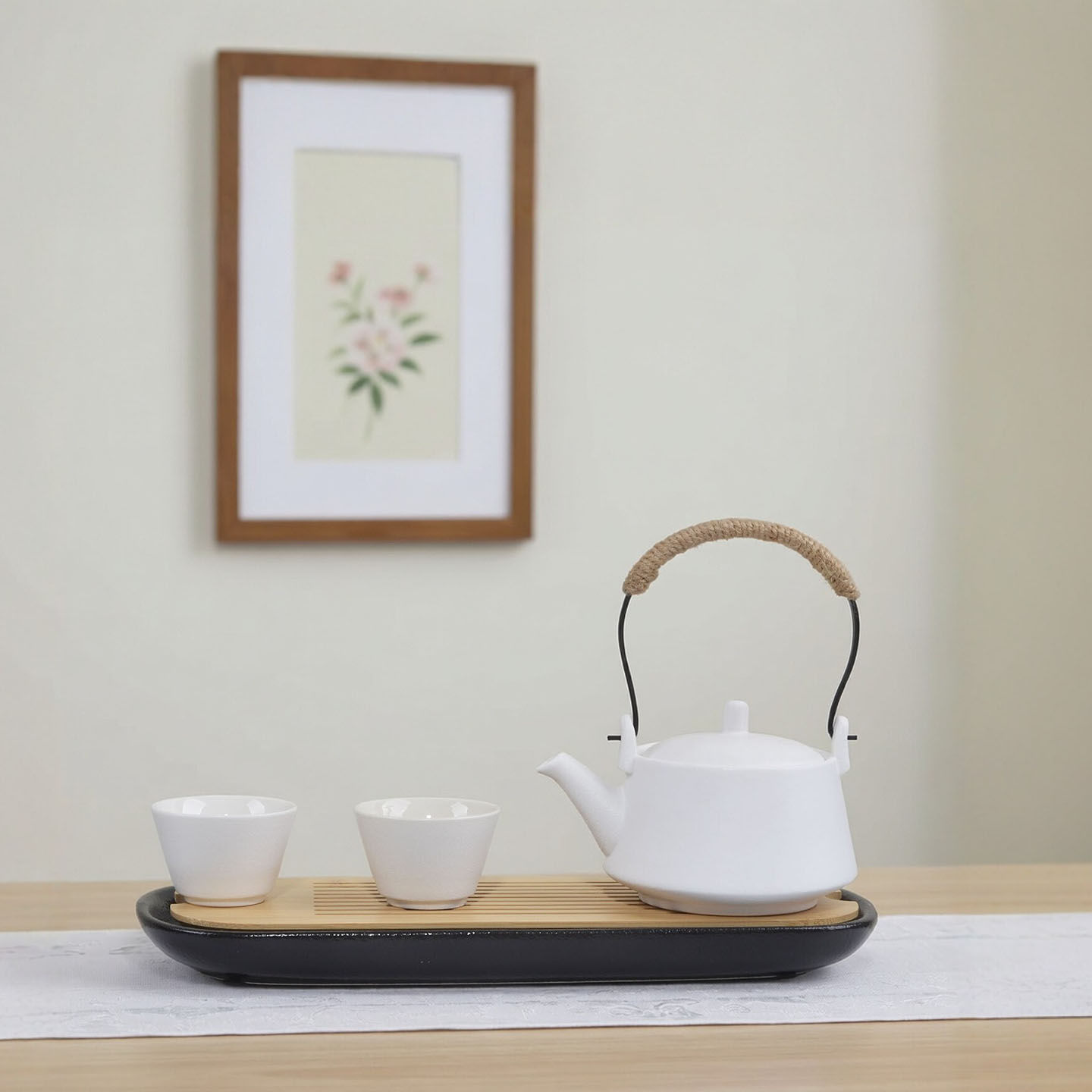 白瓷功夫茶具套装家用一两人饮