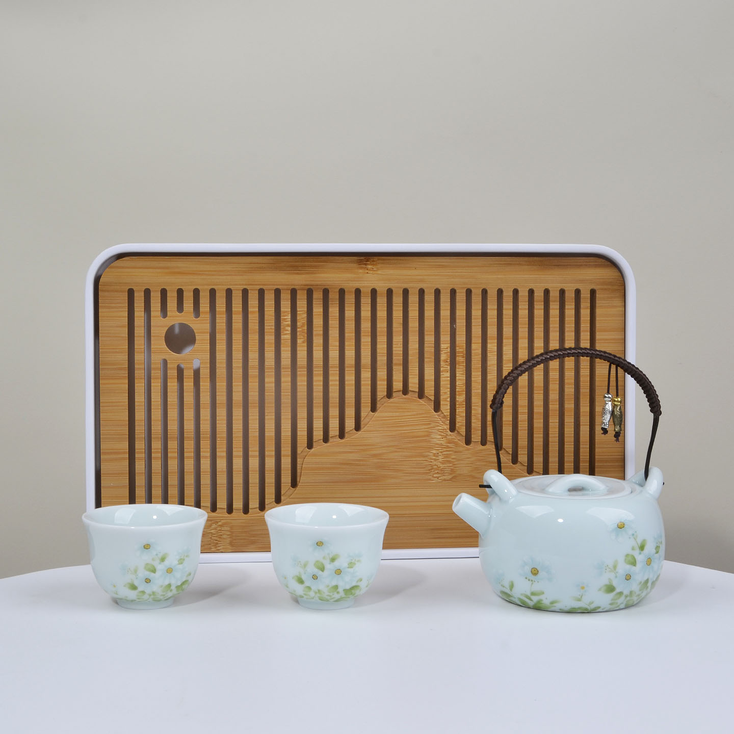 提梁壶一壶两杯办公室会客茶托