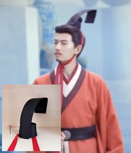 秦汉古装头饰发冠刘氏冠楚高冠长冠发饰将军发冠古风头冠29款