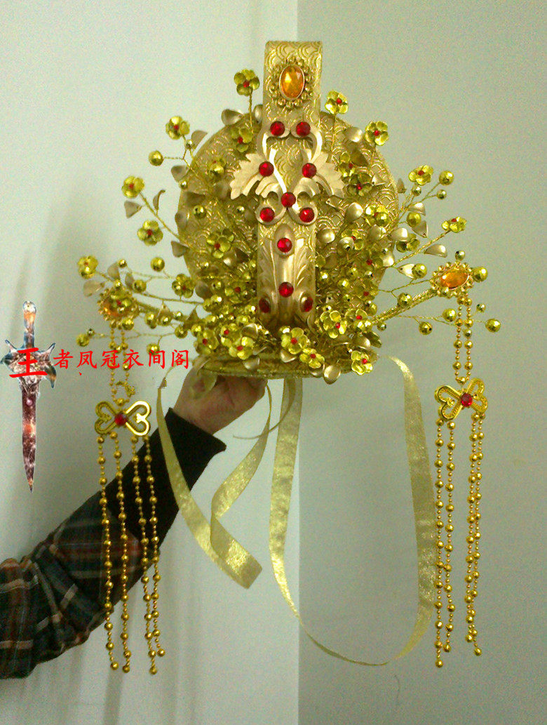 古装贵妃美女头饰发饰品结婚新娘凤冠霞帔 影楼拍照古装美女头饰