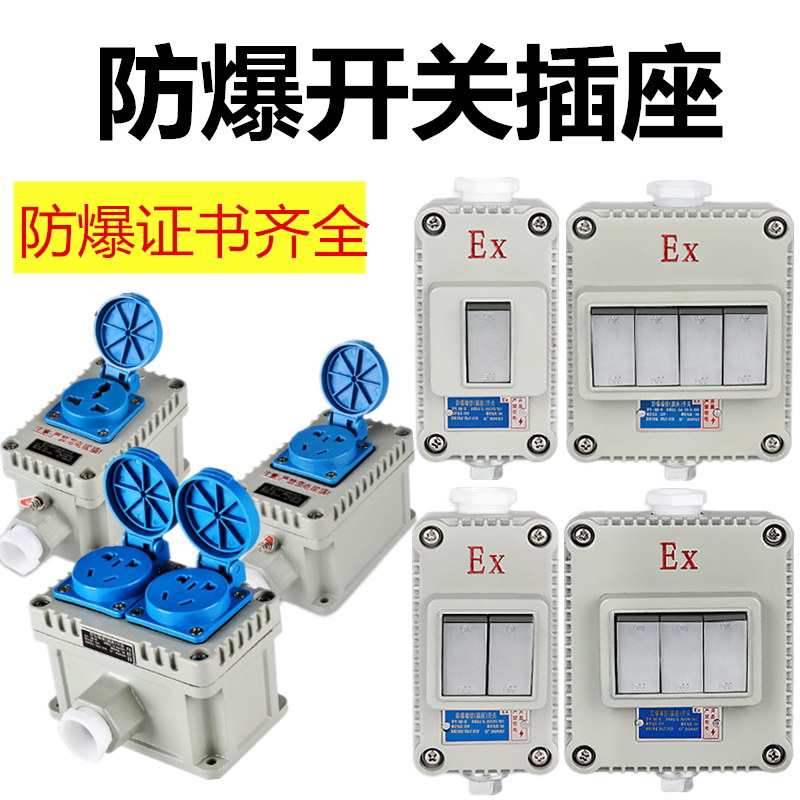 包邮/防爆开关220v10a明装暗装墙壁86型单开双开三开防爆照明开关
