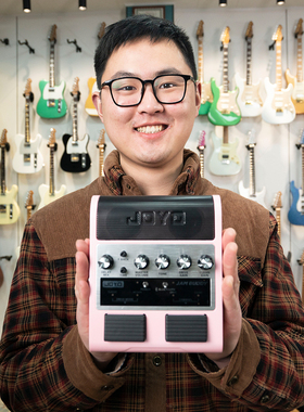 JOYO卓乐踏板式吉他效果器音箱JamBuddy充电蓝牙款电吉他音箱粉色