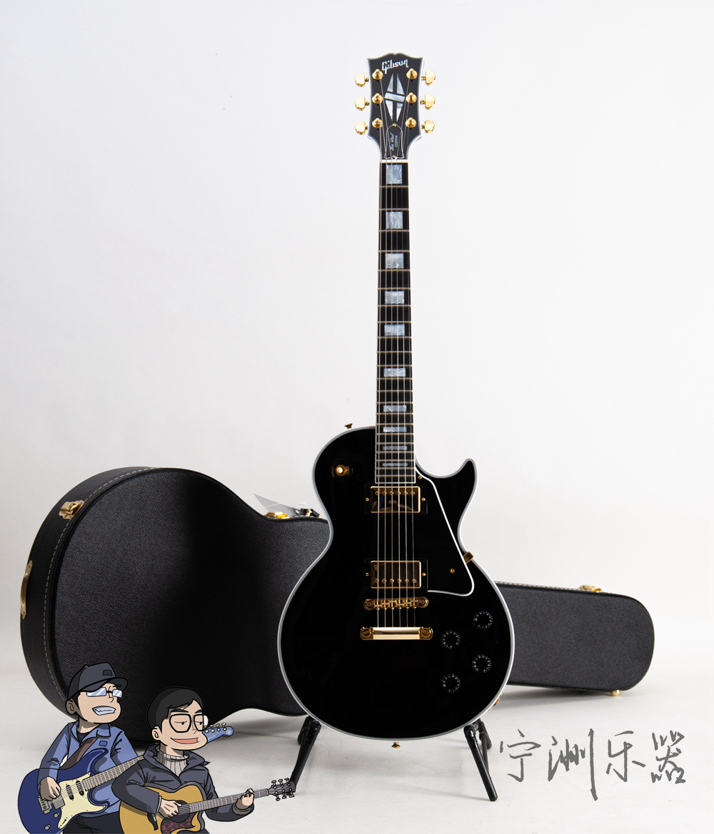 吉普森Gibson 黑卡Les Paul Custom Ebony Fingerboard黑色电吉他