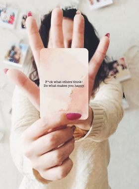 Badass信念卡日常女性励志卡盒装创意明信片高级感小贺卡礼物