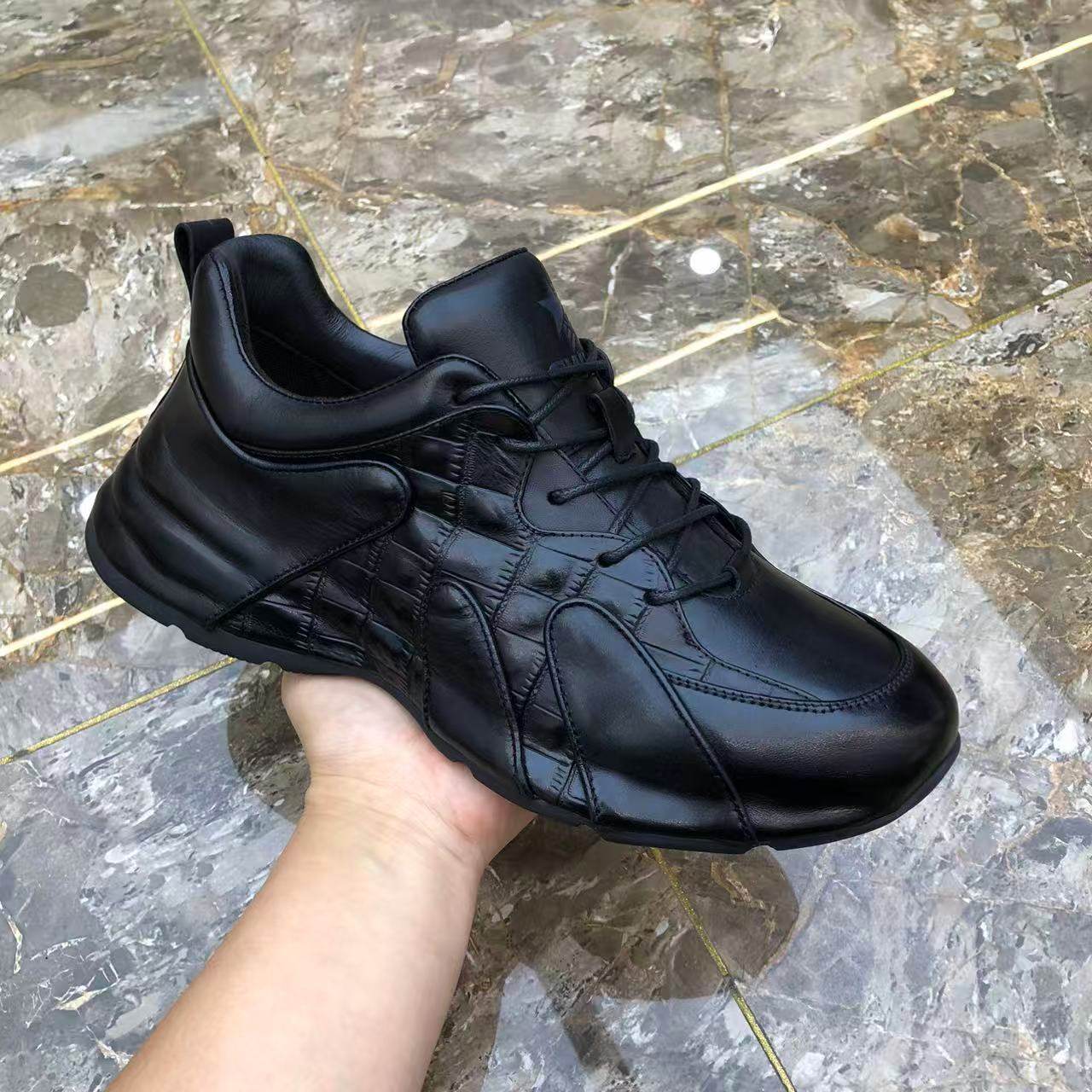广州高端新款头层牛皮男士真皮时尚休闲男鞋增高百搭全包底黑系带,流行男鞋,休闲皮鞋,淘宝优惠券,粉丝福利购,淘宝优惠卷