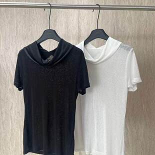 气质堆堆领短袖 法式 26春夏新品 2639 优雅堆堆领