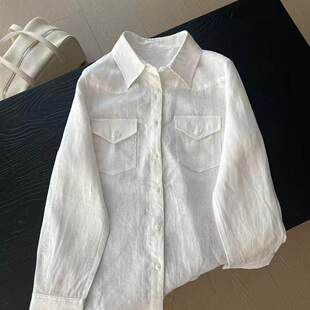 简约白色衬衫 经典 26春夏新品 26316 条纹领