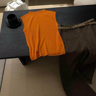 高品质半高领背心26362 26春夏新品 橙光夏序