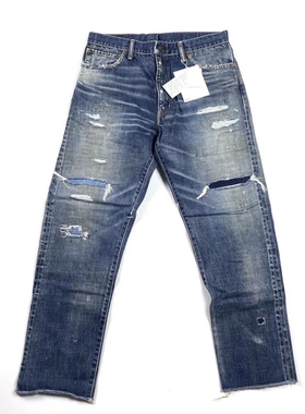 温酒 VV 19SS JOURNEYMANTACKED日系休闲潮破坏欧豪牛王牛仔