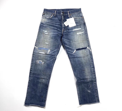 温酒 VV 19SS JOURNEYMANTACKED日系休闲潮破坏欧豪牛王牛仔