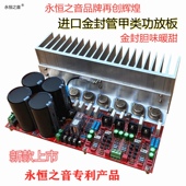 永恒之音V8新款 美国进口金封管HIFI发烧级大功率双声道甲类功放板