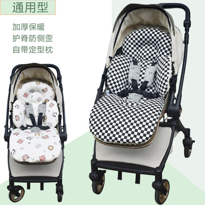 婴儿车通用坐垫子加厚保暖
