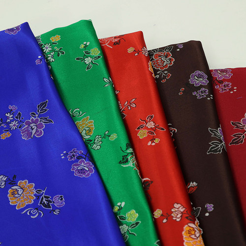 织锦缎中国风古装唐装寿衣手工