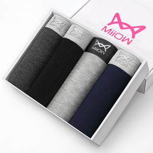 猫人4条装精梳棉内裤