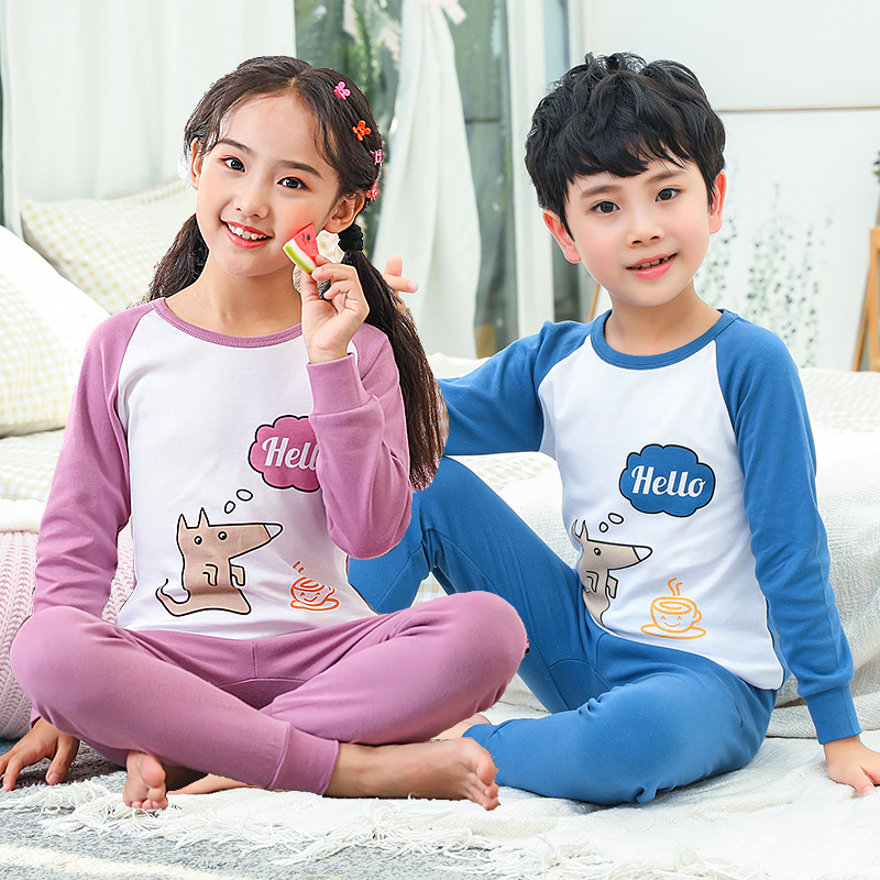 纯棉儿童家居服保暖内衣