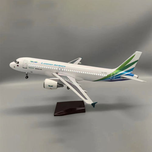 47CM A320柬埔寨澜湄航空飞机模型树脂精品装饰客机模型玩具礼物