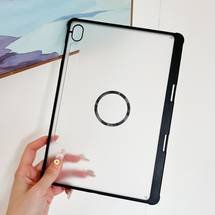 磁吸环三星tab S9保护套S9FE平板壳11寸带笔槽A9磨砂亚克力S10FE适用S8外壳S9Plus全包12.4寸防弯S6Lite硬壳