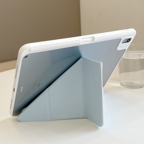 3Y折苹果Air6保护壳2025款ipad11书本式A16平板套10.2寸防摔mini5透明8书本盖面pro11横竖屏air54三折7带笔糟
