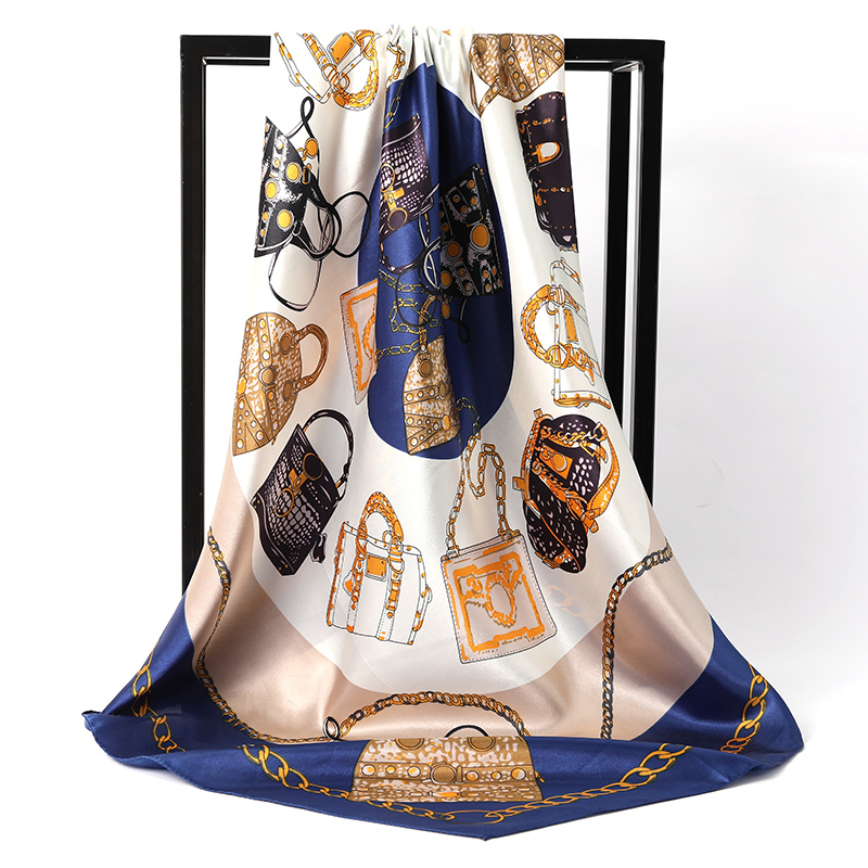 仿真丝印花四季韩版女丝巾