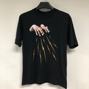 VIRGIL 圆领短袖 WHITE T恤 双手闪电印花男士 新款 OFF ABLOH