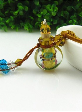 琉璃吊坠小瓶子香薰挂饰毛衣链