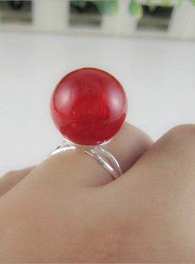 琉璃珠香薰小瓶子随身戒指