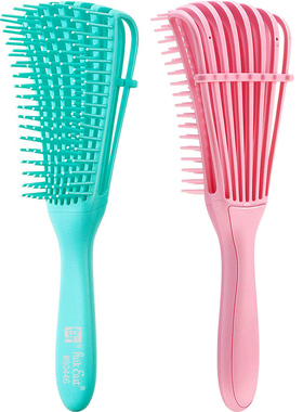 八爪梳直发按摩美发梳蓬松卷发梳顺造型梳 Flex Detangler Brush