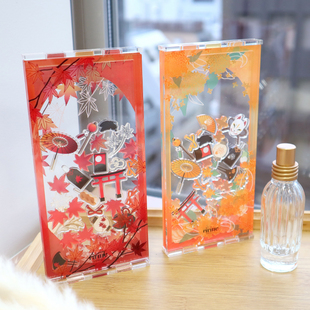 谷美 四季和花 红叶与金木 亚克力框 现货周边