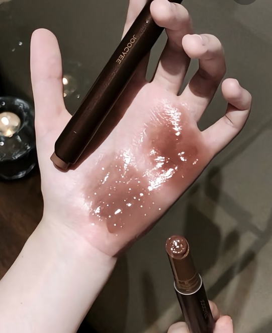 高级水光棕琥珀流光 酵色固体唇蜜568口红镜面唇釉持久不沾杯成膜