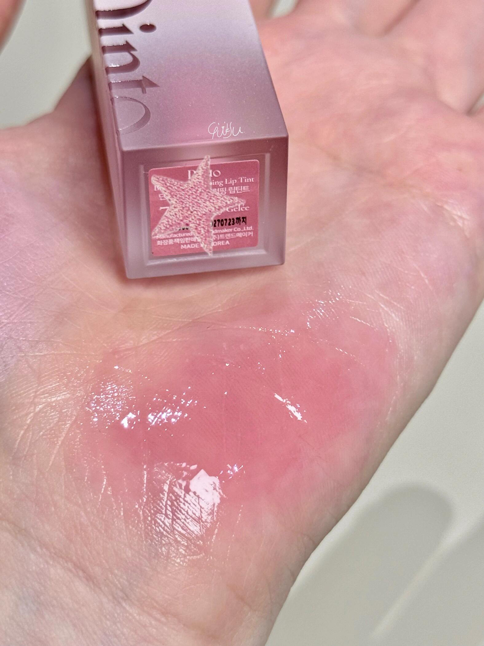 嫩到爆汁 荔枝桃桃冰 DINTO唇釉水光镜面滋润保湿唇蜜776口红裸色