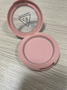 我愿称之为一块腮红走天下 3ce单色腮红nude peach哑光妈生裸色