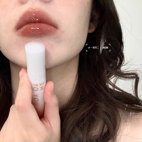 生打椰冻奶茶泰式氛围感白开水into you椰子唇蜜水光镜面唇釉cc03