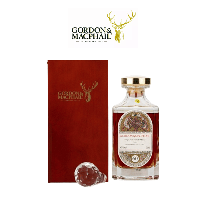 Glen Grant格兰冠60年礼盒装单一麦芽苏格兰威士忌700ml进口洋酒
